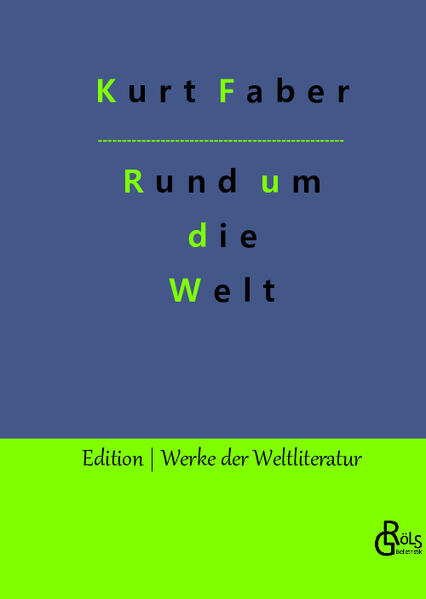 Kurt Faber beschreibt seine Erlebnisse bei seiner Reise rund um die Welt, so um 1910. Lesenswert und mit verschmitztem Erzählstil beschreibt der Autor seine Abenteuer und lässt uns damit an der Kultur und den Eindrücken seiner Zeit teilhaben. Als Seemann auf einer Bark wie auch als Heizer auf einem Dampfer war Faber dem Wasser zugeneigt, durch und durch. Gröls-Verlag (Edition Werke der Weltliteratur)