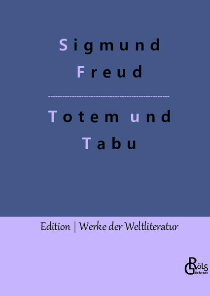 Lassen sich Fragestellungen der Völkerpsychologie mit dem Instrumentarium der Psychoanalyse beantworten? Freud wählt diesen Ansatz. Primitive Gesellschaften sieht er auf der Stufe der frühen Entwicklungsphasen von Individuen. Mit Rückblick auf die Psychologie des Kinder analysiert er dementsprechend mit scharfem Verstand Gegenstände wie Totemismus, Exogamie, Magie und Tabu. Gröls-Verlag (Edition Werke der Weltliteratur)