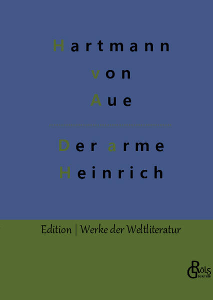 Eine Verserzählung aus den 1190er Jahren, erhalten bis in unsere Zeit. Heinrich, ein hochadliger Ritter aus Süddeutschland ist - von Gott - mit Aussatz geschlagen, da kann nur noch das Herzblut einer Jungfrau helfen. Das Problem: Sie muss sich freiwillig opfern. Wieso kann sich Heinrich eigentlich nicht damit abfinden, wie einst Hiob? Oder fällt ihm doch in letzter Sekunde ein, dass er die junge Dame nicht opfern möchte und die ganze Geschichte findet noch ein Happy End? Trotz aller Standesunterschiede? Die Versnovelle verbindet höfische und geistliche Erzählmuster. Gröls-Verlag (Edition Werke der Weltliteratur)