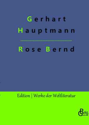 Die junge Magd Rose Bernd ist vom Dorfschulzen schwanger, dessen Ehefrau Henriette seit Jahren im Rollstuhl sitzt. Um der Schande zu entgehen, geht sie eine Ehe mit dem kränklichen Buchbinder August Keil ein. Doch Der Machinist Streckmann hat alles beobachtet und erpresst die junge Frau. Rose Bernd, ein Werk des Naturalismus, entstand im Zeitraum von April bis September 1903, als Hauptmann als Geschworener tätig war und über das Schicksal einer jungen Kindsmörderin zu befinden hatte, die selbst ein Drama durchlebt hat. Gröls-Verlag (Edition Werke der Weltliteratur)