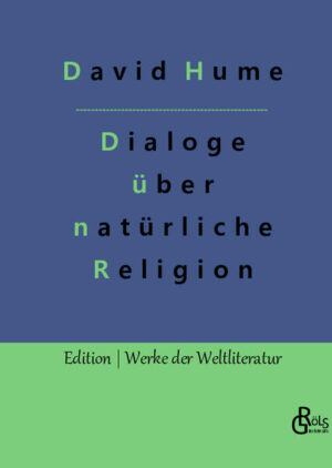 In den Dialogen über natürliche Religion lässt der Philosoph David Hume drei Charaktere über die Natur der Existenz Gottes streiten. Philo etwa macht sich für den Skeptizismus stark, Cleanthes sieht Gott als eine Art allmächtigen Menschen und Demea redet der Unbegreiflichkeit Gottes das Wort. Gröls-Verlag (Edition Werke der Weltliteratur)