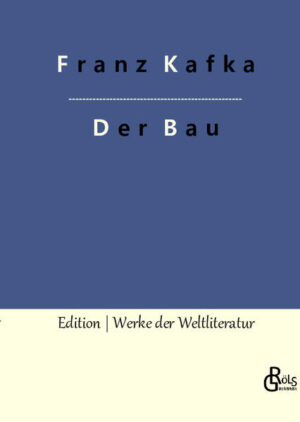 Der unmögliche Kampf eines im ständigen Selbstgespräch befindlichen Tieres, seinen ausufernden Erdbau zu perfektionieren. Wie umgehen mit der eigenen Paranoia, wenn absolute Sicherheit nur eine Chimäre sein kann? "Der Räuber kann sehr leicht mein Opfer werden und ein süß schmeckendes. Aber ich werde alt, es gibt viele, die kräftiger sind als ich und meiner Gegner gibt es unzählige, es könnte geschehen, daß ich vor einem Feinde fliehe und dem anderen in die Fänge laufe. Ach, was könnte nicht alles geschehen! aus: Der Bau - Gröls-Verlag (Edition Werke der Weltliteratur)