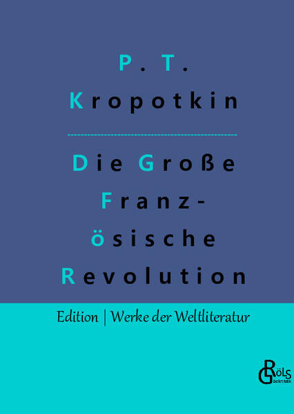 "Zwei große Strömungen bereiteten die Revolution vor, führten sie herbei und führten sie durch. Die eine Strömung, die ideelle - die Flut neuer Ideen über die politische Erneuerung der Staaten -, kam von der Bourgeoisie. Die andere, die des Handelns, kam von den Volksmassen - den Bauern und den städtischen Proletariern, die unverzügliche und durchschlagende Verbesserungen ihrer wirtschaftlichen Lage zu erreichen suchten. Und als diese beiden Strömungen sich in einem gemeinsamen Ziele trafen, als sie sich eine Zeitlang gegenseitigen Beistand leisteten, da war es zur Revolution gekommen." - Pjotr Alexejewitsch Kropotkin - Gröls-Verlag (Edition Werke der Weltliteratur)