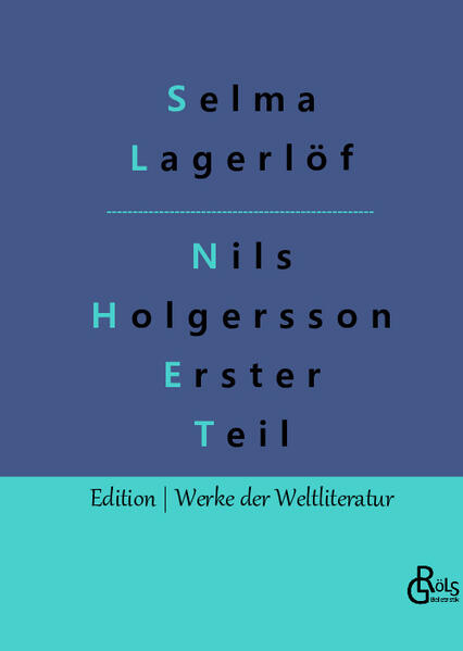 Teil 1: "Es war einmal ein Junge. Er mochte wohl vierzehn Jahre alt sein, war lang aufgeschossen und hatte flachsgelbes Haar. Er war zu nichts recht zu gebrauchen. Am liebsten mochte er schlafen und essen, sein größtes Vergnügen aber war, dumme Streiche zu machen. Es war an einem Sonntagmorgen. Die Eltern des Jungen waren im Begriff, sich zum Kirchgang anzukleiden. Der Junge dachte, wie schön es sei, daß er ein paar Stunden lang sein eigener Herr sein konnte. „Jetzt kann ich doch Vaters Flinte herunternehmen und ein wenig damit schießen, ohne daß sich gleich jemand dahineinmischt,“ sagte er zu sich selbst." Nils Holgersson gehört mit zu den schönsten Kindergeschichten der Weltliteratur. Gröls-Verlag (Edition Werke der Weltliteratur)