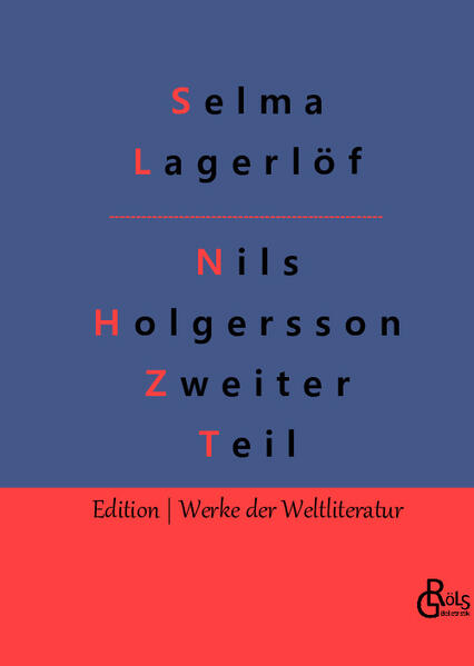 Teil 2: "Es war einmal ein Junge. Er mochte wohl vierzehn Jahre alt sein, war lang aufgeschossen und hatte flachsgelbes Haar. Er war zu nichts recht zu gebrauchen. Am liebsten mochte er schlafen und essen, sein größtes Vergnügen aber war, dumme Streiche zu machen. Es war an einem Sonntagmorgen. Die Eltern des Jungen waren im Begriff, sich zum Kirchgang anzukleiden. Der Junge dachte, wie schön es sei, daß er ein paar Stunden lang sein eigener Herr sein konnte. „Jetzt kann ich doch Vaters Flinte herunternehmen und ein wenig damit schießen, ohne daß sich gleich jemand dahineinmischt,“ sagte er zu sich selbst." Nils Holgersson gehört mit zu den schönsten Kindergeschichten der Weltliteratur. Gröls-Verlag (Edition Werke der Weltliteratur)