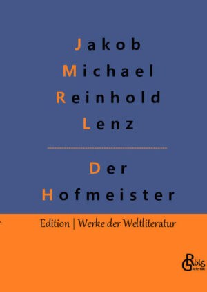 Der preußische Theologe Läuffer sucht und findet eine Anstellung als Hofmeister beim Major von Berg, dessen Sohn Leopold er unterrichten soll. Des Majors Bruder hatte Läuffer allerdings an der städtischen Schule abgelehnt. Leider erweist sich Leopold als faul und geistig unbeweglich. Des Lehrers Gehalt wird reduziert, gleichzeitig soll er nebenbei noch die vierzehnjährige Tochter, das Gustchen, in Christenlehre und Zeichnen unterrichten. Das Gustchen ist allerdings des Majors Augapfel, wer sich ihr ungebührlich nähert, bezahlt mit dem Tode. Gröls-Verlag (Edition Werke der Weltliteratur)