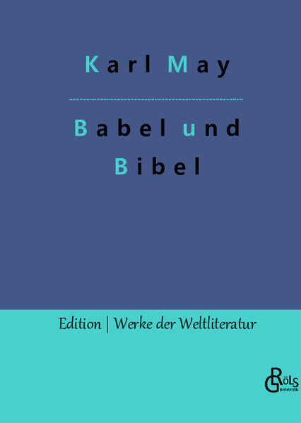 "Die Handlung spielt sich auf dem Platz vor dem babylonischen Turm ab. In diesem Turm sind die in Mesopotamien ausgegrabenen Altertümer und Kostbarkeiten aufgestapelt, die den berühmten „Schatz der An'allah“ bilden, nach dessen Besitz die andern Völker von jeher gestrebt haben und noch heute streben. Er wird von den An'allah aufs schärfste bewacht. Kein Fremder darf den Turm betreten. Sein Tor ist so groß, daß es mit den beiden seitlichen Riesensteinbildern den Hintergrund der Bühne füllt. Die Seitenwände des Eingangs sind aus Steinblöcken zusammengesetzt, deren Oberflächen babylonische Götterbilder zeigen. Die seitlichen Gestalten stellen geflügelte Löwen mit Menschenköpfen dar, Sinnbilder des Kriegsgotts Nergal. Die Haarund Barttracht dieser Köpfe ist die alte babylonisch-assyrische." Gröls-Verlag (Edition Werke der Weltliteratur)