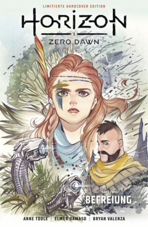 Der Comic zum PS4- Game- Hit HORIZON ZERO DAWN HORIZON ZERO DAWN, eines der erfolgreichsten PS4- Games aller Zeiten, hat sich seit seinem Release im Jahre 2017 über sagenhafte 10 Millionen Mal verkauft: Die einst dominierende menschliche Hochtechnologiezivilisation ist vor Jahrhunderten untergegangen. Die Erde wird nun von tierähnlichen Maschinen beherrscht, die die von der Natur zurückeroberten Ruinen der untergegangenen Zivilisation durchstreifen. Die Menschen haben sich zu Jägern und Sammlern zurückentwickelt, die in Stammesgesellschaften leben. Die von ihrem Stamm verstoßene, junge Jägerin Aloy zieht durch eine pulsierende postapokalyptische Welt voll üppiger Schönheit und versucht unter dem Joch der barbarischen Herrschaft brutaler Maschinen, ihre Bestimmung zu finden und das Geheimnis ihrer Herkunft zu entschlüsseln ...