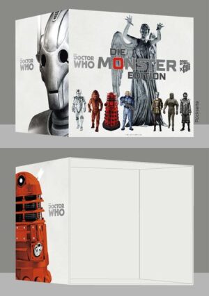 Die DOCTOR WHO Monster- Edition - acht aufregende Abenteuer mit den größten Gegnern des Doktors! Der Leerschuber ist die perfekte Präsentationsmöglichkeit der Bände im coolen MONSTER- Design.