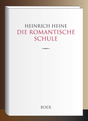 Den beträchtlichsten Teil dieser Blätter, die ursprünglich in französischer Sprache abgefaßt und an Franzosen gerichtet sind, habe ich bereits vor einiger Zeit in deutscher Version, unter dem Titel »Zur Geschichte der neueren schönen Literatur in Deutschland«, dem vaterländischen Publikum mitgeteilt. In der gegenwärtigen Ergänzung mag das Buch wohl den neuen Titel »Die romantische Schule« verdienen