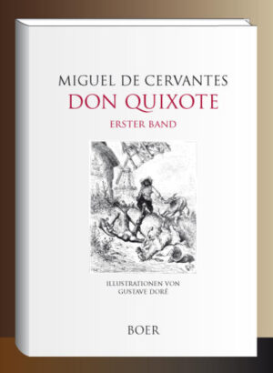 Don Quixote kämpft gegen Windmühlen, die ihm als Riesen erscheinen, attackiert Hammelherden, die für ihn mächtige Heere zu sein scheinen, jagt einem Barbier sein Rasierbecken ab, das für ihn den Helm des Mambrin darstellt. Häufig wird Don Quixote am Ende solcher Abenteuer von seinen Widersachern fürchterlich verprügelt oder kommt anders zu Schaden. Sancho Pansa weist seinen Herrn stets auf die Diskrepanz zwischen dessen Einbildung und der Wirklichkeit hin. Für Don Quixote beruht sie jedoch auf der Täuschung durch mächtige, ihm feindlich gesinnte Zauberer. Diese haben, so glaubt er zum Beispiel, die Riesen in Windmühlen verzaubert. Don Quixote gibt sich auf Anregung seines Knappen den Beinamen »Der Ritter von der traurigen Gestalt«. Der »Don Quixote« ist eines der einflussreichsten und bekanntesten Bücher der Weltliteratur. Das zentrale Thema ist für Cervantes - wie bei seinem Zeitgenossen William Shakespeare - die Frage, was Wirklichkeit oder Traum ist, also der Konflikt zwischen Realität und Ideal, oder wo die Grenzen sind zwischen Vernunft und Wahn.