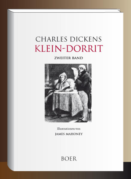 In London ist William Dorrit seit mehr als zwanzig Jahren Gefangener im Marshalsea-Schuldgefängnis. Er hat drei Kinder: Edward, Fanny und Amy. Amy, genannt Little Dorrit, wurde im Schuldgefängnis geboren. Little Dorrit bringt sich und ihren Vater mit Näharbeiten außerhalbdes Schuldgefängnisses durch. William Dorrit gefällt sich in der Rolle des »Vaters des Marshalsea«, von den übrigen Insassen wird er allgemein respektiert. Arthur erfährt, daß seine Mutter Little Dorrit als Näherin beschäftigt. Arthur folgt dem Mädchen bis zum Marshalsea-Gebäude. In dem Gebäude dieser Behörde trifft er den erfolgreichen Erfinder Daniel Doyce. Dieser sucht einen Teilhaber und Wirtschaftskundigen für seine Fabrik