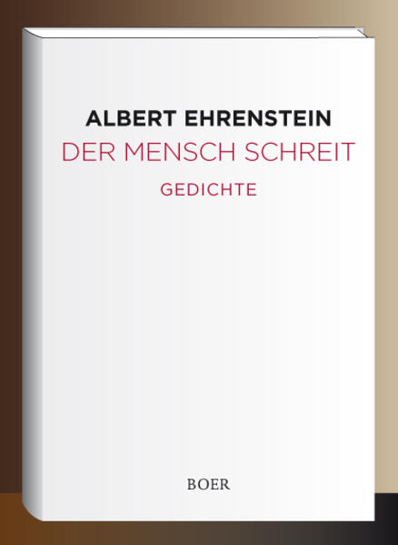 Die Gedichte entstanden in den Anfangsjahren des Ersten Weltkriegs. Seine kompromißlose Dichtung ist Ausdruck eines gequälten und enttäuschten Lebensweges, aber zugleich grandioser Appell an die friedfertigen, humanen und progressiven Tendenzen unserer Kultur. Ehrenstein, ein von den Nazis verbrannter Dichter, ein Leidender und Hasser, der stets auch ein großer Liebender war.