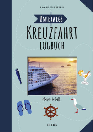 Reisetagebuch für Kreuzfahrt-Freunde: - 125 Seiten - Reisetagebuch für Kreuzfahrten - Unvergessliche Sammlung von Reiseeindrücken auf See - Schön gestaltet mit maritimen Illustrationen - Hochwertiges Papeterie-Tagebuch, stabil, mit Lesebändchen - Langlebige Fadenheftung garantiert bleibende Urlaubserinnerungen - Handliches Format (17,0 x 24,0 cm) - Platz für Ihre Reisenotizen, Fotos, Stempel undundund