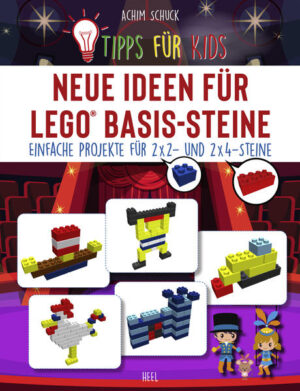 Hier kann es sofort losgehen, denn gebaut wird ausschließlich mit 2x2und 2x4- Steinen in Standardfarben! Keine Lust und kein Geld mehr für die neuesten großen Steine- Sets? Sind Ihre kleineren Kinder mit den großen LEGO®- Sets oft schnell überfordert? Haben Sie nicht eigentlich auch einen riesigen Fundus an einfachen Basissteinen in der LEGO®- Kiste? Mit diesem Buch wird Ihre Kiste zur Quelle einer Vielzahl von neuen, eigenen Creator- Sets! Entdecken Sie mit Ihren Kinder in Ihrer LEGO®- Kiste den GEWICHTHEBER , die AKROBATEN und den CLOWN, den BAGGER und den KRAN, einen PIRAT und einen SOLDAT, ein PIRATENSCHIFF und eine RITTERBURG, die PRINZESSIN, den GEIST und den ZAUBERER, außerdem viele Tiere, wie KROKODIL, EULE, KÜKEN, HAHN, GIRAFFE, RAUPE oder BIENE und noch viel mehr! Die Bauanleitungen in diesem Buch sind einfach, Schritt für Schritt bebildert, kindgerecht und führen garantiert zu tollen Erfolgserlebnissen bei Ihren Kindern! Außerdem sind sie eine wunderbare Inspiration für neue eigene Kreationen. Und weniger kreative Elternteile sind dankbar für die unkomplizierten, aber trotzdem fantasievollen Anregungen. Die übersichtlichen Schritt- für- Schritt- Anleitungen erfordern keine Leseerfahrung. So können auch die Kleinsten sofort loslegen und schon mit wenigen Bausteinen fantastische bunte Welten erschaffen. 36 Bauanleitungen für 2x2und 2x4- Steine Kompatibel für LEGO®, LEGO® Duplo und alle gängigen Noppenbausteine Keine Leseerfahrung erforderlich! An die Kiste - fertig - los!