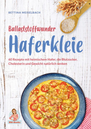 Haferkleie, heimisches Superfood mit dem Ballaststoffplus! Hafer ist als gesundes Getreide bekannt. Aber, 85 % der Vitamine und 80 % der Mineralstoffe des Hafers befinden sich in den äußeren Randschichten und dem Keimling des Haferkorns, die als Haferkleie im Handel erhältlich sind. Vergleicht man den Ballaststoffgehalt von Haferflocken und Haferkleie miteinander, so punktet Haferkleie mit einem über 50 % höheren Anteil an gesunden Ballaststoffen. Die Hafer-Ballaststoffe - speziell der lösliche Ballaststoff Beta-Glucan - sind eine wahre Wunderwaffe! Beta-Glucan ist als Präbiotikum gesund für unseren Darm, hält unseren Blutzucker stabil, senkt wirksam unseren Cholesterinspiegel und hilft uns, unser Körpergewicht ohne Heißhunger zu reduzieren. All diese positiven Effekte können ganz natürlich mit dem regelmäßigen Genuss von Haferkleie erzielt werden. Und das Beste daran ist: Haferkleie schmeckt auch noch fantastisch und hat als heimisches Lebensmittel eine hervorragende Ökobilanz. Ausführliche Informationen rund um die gesunde Haferkleie, plus 60 süße und herzhafte Rezepte vom Frühstück bis zum Abendessen, gibt es im großen Haferkleie-Kochbuch der Happy-Carb-Autorin Bettina Meiselbach. Auf 144 Seiten finden sich beispielsweise Rezepte für Apfel-Nuss-Frühstückskekse, Ofenpfannkuchen Caprese, Gemüsesuppe mit Basilikum-Flädle, Schichtmaultaschen mit Tomatensoße, Flammkuchen mit Räucherlachs, Haferkleie-Tagliatelle mit Curry-Linsenbolognese und dazu eine Auswahl von Backrezepten für traumhafte Brote und Brötchen. Die Bandbreite der Haferkleie-Rezepte im Buch ist riesengroß und für jeden Geschmack ist etwas dabei.