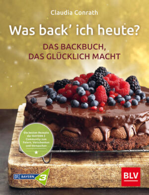 Glück lässt sich backen - Mit den besten Rezepten der BAYERN 3 Community Diese Kekse, Kuchen, Torten und süße Kleinigkeiten machen garantiert glücklich: Denn Claudia Conrath ist die neue Glücksfee in Ihrer Backstube! Die beliebte BAYERN 3 Moderatorin lädt Kollegen, Stars und die Hörerinnen und Hörer von Was back' ich heute? ein zum großen Backen. Und zwar unter einem wunderschönen Motto: Backen macht glücklich! Denn Backen ist für Sie etwas ganz besonderes, da steckt immer noch ein bisschen mehr Liebe drin als in der Alltagsküche, ganz egal, ob für besondere Anlässe wie Geburtstage, Weihnachten und Co., für Freunde, Gäste oder die Familie der Schneebesen geschwungen wird. Wer bäckt, verfolgt den schönsten Zweck des Kochens in Reinform: Anderen Menschen eine Freude machen. Und das gelingt mit den Köstlichkeiten aus diesem Buch garantiert, denn die von Claudia Conrath liebevoll handverlesenen Rezepte tragen das "Qualitäts-Siegel" der Was koch' ich heute? Community. Sie wurden von Hörerinnen und Hörern, Moderatoren und Stars für ihre Familien, Freunde und Lieblingsmenschen entwickelt.