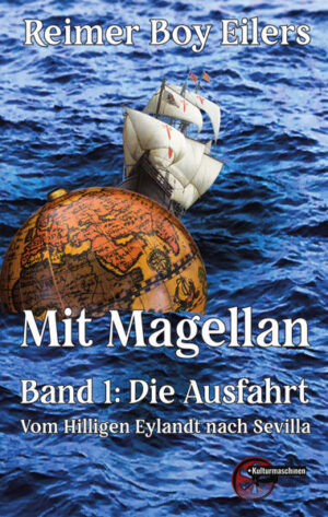 Im Jahr 2022 jährt sich das größte Ereignis der Seefahrtgeschichte zum 500. Mal. Die erste Umrundung der Erde ist untrennbar mit dem Namen Ferdinand Magellan verbunden. Nach Jahren der Recherche legt der Helgoländer Reimer Boy Eilers endlich den ersten Teil seiner Trilogie über Magellans große Seereise vor. In bislang unerreichter Detailtreue und in epischen Dimensionen kommen Hoffnung und Verrat, Kenntnisse und Irrtümer, Grausamkeiten und selbstlose Hingabe der Mannschaften und Achtergasten zu Wort. Praktische Seemannschaft und kosmologische Spekulationen werden aus Sicht der Zeit heraus geschildert. Und das größte Rätsel der Überlebenden bei ihrer Ankunft in Spanien? Sie haben auf ihrer Reise von Osten nach Westen einen Tag verloren.