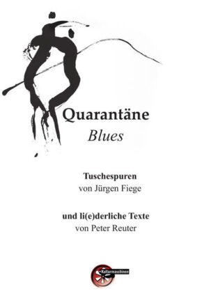 Die Zeitspanne vom Auftreten des Virus-Luders bis zur Quarantäne, nach heutigem Kenntnisstand dauerte es zu lange. Ich weiß, ich weiß, die finale Aufhebung der Quarantäne wird noch viel länger dauern. Tja, und die Sache mit dem Impfstoff, das dauert wohl auch noch ein Weilchen. Was gut, dass zur Überbrückung Juergen Fiege und Peter Reuter gemeinsam dieses Buch machten. Erstens sind es wunderschöne Tuschespuren, zweitens handelt es sich ohne Ausnahme um li(e)derliche Texte. Trotzdem, wirklich gut daran ist, dass man dieses Buch immer dann zur Hand nehmen kann, wenn einem die Zeit zu lange wird. Zum Begriff „Quarantäne-Blues“ beantwortet es alle ihre Fragen. Auch jene, die sie noch gar nicht stellten. Aber das macht nichts.