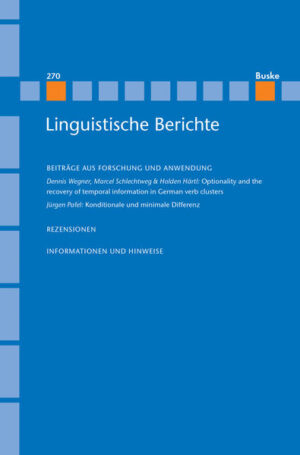 Linguistische Berichte Heft 270 | Bundesamt für magische Wesen