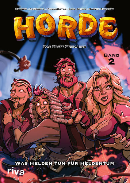 Der 2. Band der offiziellen HORDE- Comicreihe von und mit Gronkh, Pandorya, PhunkRoyal, Liza Grimm und Marvin Clifford! Den tapferen Abenteurern Bronko, Lysatrya, Willibert und Snarph ist es gelungen, sich den gefährlichen Weg bis zum Friedhofsmausoleum freizukämpfen. Hier hat die Hexe Verina einst den Zauber versteckt, der die magische Barriere um das Dorf im Immergrünen Tal aufheben soll. Doch ein unerwarteter Widersacher tritt auf den Plan und versucht, die Rettungsmission zu vereiteln! Nur durch eine messerscharfe List gelingt es dem Trupp, wieder heil ins Dorf zurückzukehren, bloß um dort zu erfahren, dass die Queste noch lange nicht zu Ende ist. Neue Herausforderungen warten auf die vier Freunde, die nicht nur ihren Mut und ihren Zusammenhalt auf die Probe stellen, sondern auch den allgemeinen gesunden Menschenverstand. Starring: • Gronkh als Bronko der Brachiale • Pandorya als Lysatrya die Heilerin • PhunkRoyal als Willibert der Zauderer • Marvin Clifford als Snarph der Dieb • Liza Grimm als Verina die Dorfhexe • und Timmy als ... Timmy