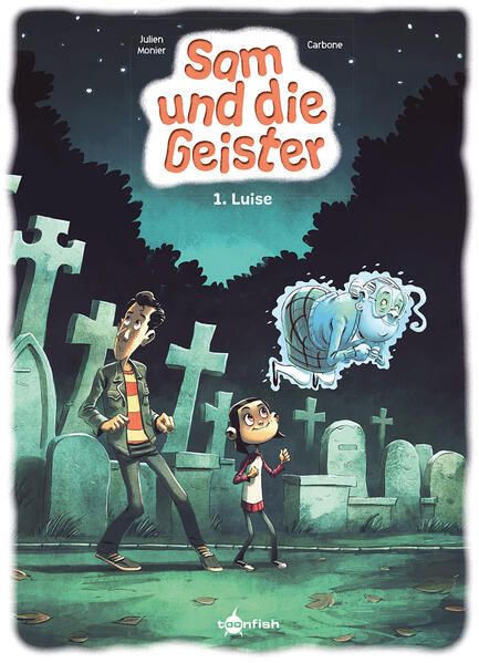 Sam hat eine ganz besondere Fähigkeit, denn sie kann die Geister der Verstorbenen sehen. Auf dem Friedhof lernt sie den Geist von Luise kennen, die sich verlaufen hatte und so leider auf dem Grabfeld der Unbekannten begraben wurde. Dabei muss ihr Mann doch dringend erfahren, dass Luise verstorben ist, denn er macht sich bestimmt furchtbare Sorgen! Sam beschließt, dem Geist der alten Dame zu helfen. Gar nicht so einfach, denn ihr großer Bruder Tim, der sich seit dem Tod ihres Vaters um Sam kümmert, hält sie für verrückt, als sie ihm von ihrer Fähigkeit berichtet. Leider ist gerade ein äußerst schlechter Zeitpunkt, um ihn vom Gegenteil zu überzeugen, denn eine Dame vom Jugendamt wird demnächst entscheiden, ob Sam bei ihrem Bruder bleiben darf, oder ob sie in eine Pflegefamilie geschickt wird… Ein übernatürlicher Krimi für clevere Kids von der beliebten Kindercomic- Autorin Carbone (»Die magische Spieluhr«), spannend erzählt und voller charmanter Ideen.