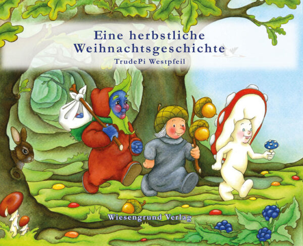 Die uralten Waldwesen Herr Eichel, Frau Pilz und Herr Blaubeert treffen sich, um eine lange Reise anzutreten. Ein Lichtzeichen am Himmel kündigt die Ankunft eines Kindes an, weit entfernt in einem anderen Land. Sie ziehen los, um das Kind zu begrüßen und ihm die Gaben des Waldes zu bringen. Unterwegs begegnen ihnen das Moosteufelchen, Heerscharen von Engeln, Nixen, Elfen und verschiedene Tiere des Waldes. Ihre Reise wird zu einem bunten Abenteuer. Eine Geschichte für Kinder ab 4 Jahre.