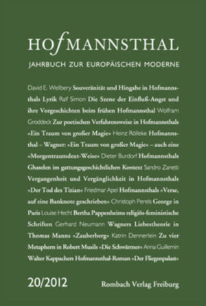 Hofmannsthal Jahrbuch zur Europäischen Moderne | Bundesamt für magische Wesen