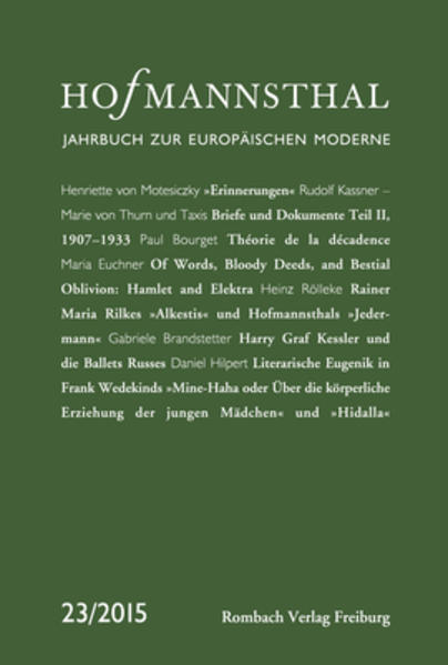 Hofmannsthal Jahrbuch zur Europäischen Moderne | Bundesamt für magische Wesen