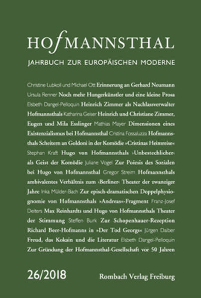 Hofmannsthal Jahrbuch zur Europäischen Moderne | Bundesamt für magische Wesen