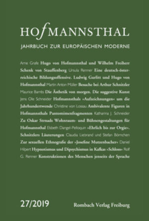 Hofmannsthal - Jahrbuch zur Europäischen Moderne | Bundesamt für magische Wesen