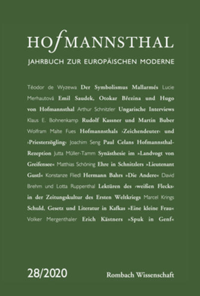 Hofmannsthal  Jahrbuch zur Europäischen Moderne | Bundesamt für magische Wesen