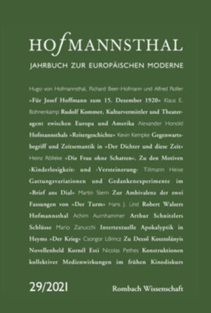 Hofmannsthal  Jahrbuch zur europäischen Moderne | Bundesamt für magische Wesen