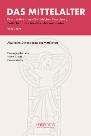 Das Mittelalter. Perspektiven mediävistischer Forschung : Zeitschrift...: 2022