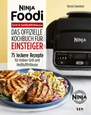 Das offizielle Begleitkochbuch für den Ninja® Foodi™ Grill und Heißluftfritteuse Der »Ninja Foodi Grill und Heißluftfritteuse« ist ein leistungsfähiges und vielseitiges Küchengerät, mit dem sich schnell und einfach jede Menge Lieblingsgerichte zubereiten lassen. Er kombiniert Indoorgrill und Luftfritteuse, lässt sich mit frischen oder tiefgekühlten Zutaten und mit wenig oder sogar ohne Öl nutzen. Dieses offizielle Kochbuch zum Ninja Foodi Grill enthält Anleitungen zur Inbetriebnahme, Verwendung und Pflege des Geräts sowie 75 köstliche Grillrezepte von saftigen Brownies über gefüllte Paprikaschoten bis hin zu knusprigen glasierten Hähnchenflügeln. Das Buch enthält alles, was man braucht, um loszulegen - und außerdem: ·Rezeptvarianten: Die Autorin erklärt, wie man verschiedene Zutaten austauscht und sogar bestehende Rezepte für den Ninja Foodi Grill anpassen kann. ·Gemüseoptionen im Überfluss: Kein Fleischliebhaber? Kein Problem! Das Grill-Kochbuch enthält eine Vielzahl vegetarischer Rezepte. ·Antworten auf häufige Fragen: Das Buch beantwortet alle wichtigen Fragen, etwa wie lange man vorheizen muss, wann welcher Modus verwendet werden soll und vieles mehr.