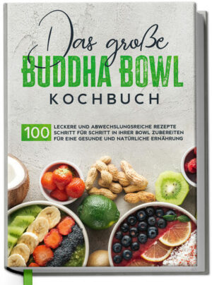 Leuchtende Farben, genussvolle Vielfalt, Geschmacksexplosion - Genießen mit Buddha Bowls Der köstliche Inhalt wölbt sich so appetitlich über der Schale wie der Bauch des bekannten Mönches, die Zufriedenheit in dessen Antlitz findet sich auch bald in Ihrem Gesicht wieder und trotzdem müssen Sie keinesfalls befürchten, mit einem ebensolchen Leibesumfang zu enden: Buddha Bowls versprechen vielfältigen, raffinierten und gleichzeitig gesunden Hochgenuss! Für Keine-Zeit-Verschwender, hingebungsvolle Hobbyköche, Vegetarier, Fleischesser, Quinoafans, Diätmuffel und Probierfreudige - Buddha-Bowls bieten für jeden genau das, was er wünscht und zwar jeden Tag aufs Neue in überraschender Geschmacksvielfalt! Für den Siegeszug der Buddha-Bowl durch die Küchen der Welt gibt es einige gute Gründe: So sind die Bowls durch ihre sorgfältige und separierte Anrichtung nicht nur ein Augenschmaus, sondern auch die Vielfalt wertvoller Zutaten sorgt für ungeahnte Gaumenfreuden. Und das Beste: Gesunde, ausgewogene und nährstoffreiche Ernährung war noch nie so einfach und lecker wie mit den Mönchsschüsseln! Durch die sorgfältige Auswahl und Kombination der Bestandteile nach geschmacklichen, ernährungsphysiologischen und auch farblichen Kriterien ergibt sich jedes Mal aufs Neue eine rundum gesunde Mahlzeit. Das klingt zu lecker, um wahr zu sein? Überzeugen Sie sich selbst und stöbern Sie in der Fülle dieses liebevoll gestalteten Rezeptbuchs nach Ihrer neuen Lieblingsbowl - für jeden Geschmack und jede Gelegenheit! - Starten Sie voller Energie in den Tag: Mit nahrhaften Früchstücksbowls wie etwa würzigem Haferbrei, der bunten Regenbogen-Bowl oder der raffinierten fruchtigen Lachs-Bowl. - Was Leichtes nach üppiger Festtagsschlemmerei? Dann bedienen Sie sich doch aus der Vielfalt der Salatbowls und genießen Sie fruchtigen Mangosalat, bunten Blattsalat oder herzhaften Feta-Salat. - Darf’s gerne etwas herzhafter sein? Die Fleischvariationen bieten kulinarischen Hochgenuss mit etwa der Frikadellen-Couscous-Bowl, der Süßkartoffel-Hähnchen-Bowl oder der Extraportion Protein aus der Eiweiß-Bowl. - Für Meer Vielfalt: Bowls mit den Köstlichkeiten der Ozeane wie die Shrimps-Bowl, Quinoa mit Thunfisch oder die erlesene Miesmuschel-Garnelen-Bowl. - Sie lieben’s Veggie? Die Urform der Buddha-Bowl verzaubert mit Köstlichkeiten wie gebratenem Tofu mit Gemüse, Süßkartoffel mit Avocado oder der Blauschimmel-Reis-Variante Ihre Geschmacksnerven. - Und schließlich die geballte Power von Obst und Superfood in Smoothie-Bowls: Bienenpollen-Smoothie, Kokos-Beeren-Bowl oder die blaue Spirulina-Bowl für den Extra-Gesundheitskick! 100 ausgesuchte, raffinierte und praxistaugliche Rezeptideen zaubern gesunde und leckere Vielfalt auf Ihren Essenstisch und liefern Ihnen Inspiration für eigene Kreationen. Ob Sie sich nun endlich von Fertiggerichten verabschieden wollen, einen einfachen Weg zu gesunder Ernährung finden oder exotisch-frischen Wind in Ihre Küche bringen - in diesem abwechslungsreichen Rezeptbuch werden Sie garantiert fündig!