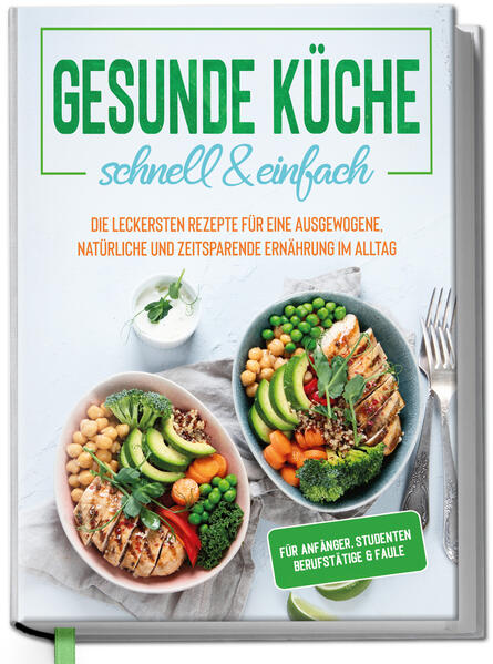 Satt, zufrieden und gesund - Kochen Sie sich glücklich in nur wenigen Minuten Eigentlich hängen Ihnen Fertigpizza und Käsetoast längst zum Hals raus? Sie wissen, wie wichtig gesunde Ernährung ist, aber Ihnen fehlen Zeit und Motivation? Sie möchten gut essen, aber im Wirrwar aus Paleo, Low-Carb und Vegan haben Sie den Überblick verloren, außerdem stehen in der Küche nur ein paar verbeulte Kochtöpfe herum? Dann ist dieses Buch Ihre maßgeschneiderte Ernährungslösung: In wenigen Minuten mit minimalem Aufwand zu maximalem Genuss! Tolle Nachrichten für Kochmuffel mit Gesundheits- und Geschmacksbewusstsein: Weder brauchen Sie eine vollausgestattete Hightechküche, noch unzählige kostspielige Zutaten, Sie müssen kein Ernährungs- oder Kochprofi sein und noch nicht einmal viel Zeit opfern - und trotzdem können Sie sich ausgewogen, abwechslungsreich, gesund und vor allem herrlich lecker ernähren! In nur 20 Minuten zu vollendetem Genuss - das klingt zu schön, um wahr zu sein? Lassen Sie sich von diesem pfiffigen und motivierenden Kochbuch eines Besseren belehren! Hier erfahren Sie in Kürze alles, was Sie über gesunde Ernährung wirklich wissen müssen, Tipps und Tricks machen Einkauf und Zubereitung 100% effizient, praxiserprobte Rezepte bringen Ihnen jeden Tag aufs Neue abgerundeten Gaumenschmaus auf den Teller. Kohlenhydrate, Mikronährstoffe, Bewegung, Schlaf: In kompakter Kürze zum Durchblick - worauf es wirklich ankommt, wenn es um Ihre Gesundheit geht. Sinnvoll einkaufen, notwendige Küchenutensilien, grundlegende Koch-Hacks: Wie Sie sich das Drumherum angenehm und zeitsparend gestalten - für mehr Freude am Brutzeln und Schnippeln! Nie wieder wässriger Reis oder zähes Fleisch: 100 leckere, leicht zu kochende und gelingsichere Rezepte mit Angaben zu Nährwerten, Zubereitungszeit, Schwierigkeitsgrad und Haltbarkeit. Lust auf etwas Leichtes oder eine Vorspeise? Wählen Sie aus zahlreichen Suppen- und Salatrezepten etwa griechischen Bauernsalat und Möhren-Ingwer-Suppe oder gönnen Sie sich eine raffinierte Kokossuppe mit Garnelen. Köstliche Sattmacher: Hauptgerichte mit Fleisch, Fisch, vegetarisch oder vegan stillen Ihren Hunger - probieren Sie etwa Rindergeschnetzeltes, Champignon-Feta-Curry, Kartoffel-Fischauflauf, Kräutersteinpilze-Pfanne oder die Spinat-Hähnchen-Bowl! Für den kleinen Appetit: Snacks und leckere Brotaufstriche erfreuen den Gaumen zwischendurch - mit Bärlauchcreme, Kartoffelecken mit Guacamaole oder Müsliriegel. Sie mögen’s süß? Dann versuchen Sie es mit Nachspeisen und Smoothies wie Obstkaltschale, Bratapfel mit Nuss, Himbeer-Smoothie oder Mandelshake! Lassen Sie dieses vielfältige und inspirierende Kochbuch Ihr Wegweiser zu einer Ernährung sein, die satt und gesund macht - und nebenbei noch eine Menge Spaß! Ganz egal, ob Tiefkühlpizza-Frustrierter, Küchenneuling oder vielbeschäftigter Genussfan - hier finden Sie alles, um Magen und Gemüt mit wenig Aufwand glücklich zu machen.