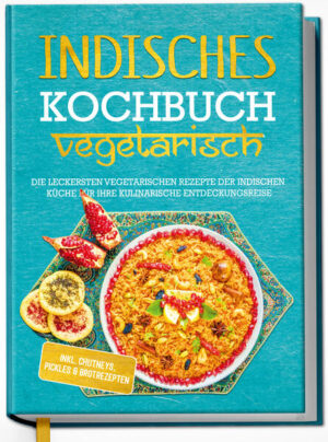 Samosas, Dals, Paneer und Masala- Holen Sie sich die vegetarische Vielfalt Indiens ganz einfach in die heimische Küche! Faszinierende Landschaften, leuchtende Farben auf Stoffen und Tellern, uralte Kultur und vor allem eine Speisetradition, deren Vielfalt einem den Atem raubt - Indien ist mit gutem Grund seit Jahrzehnten verklärter Sehnsuchtsort der Deutschen. Und auch wenn eine Flugreise vielleicht nicht so rasch zu bewerkstelligen ist, so ist das Geschmacksfeuerwerk der indischen Küche hingegen im Handumdrehen auf den Tisch gezaubert. Und das Beste: Fleisch muss hier niemand, aber wirklich niemand vermissen! Indien blickt auf eine jahrtausendealte Geschichte zurück, deren religiös-kulturelle Einflüsse schon immer eine Sache ganz besonders begünstigt haben: Fleischfreie Ernährung. Kein Wunder also, dass sich Vegetariern im indischen Kochbuch ein Paradies eröffnet, haben doch die unterschiedlichsten Bevölkerungsgruppen jahrhundertelang fleischlose Speisen entwickelt, verfeinert und schließlich perfektioniert. Im Zusammenspiel mit dem Frucht- und Gewürzreichtum des Landes ergab sich hieraus ein unermesslicher Küchenschatz, den Sie sich ganz einfach an den eigenen Herd holen können. Kichererbsen, Kokos, Kurkuma und Cashew klingen exotisch-kompliziert? Ist es nicht! Die meisten Gerichte sind einfach und rasch zubereitet und die Zutaten finden sich längst auch im deutschen Einzelhandel. Ob köstliche Gemüsesamosas, verführerisches Mango-Kürbis-Curry, die Geschmacksexplosion eines kunstvoll gewürzten Mung-Dals oder die fruchtige Leichtigkeit von Möhren-Minz-Salat - schlemmen Sie sich quer durch die Küchenvielfalt Indiens! Guten Morgen auf Indisch! Starten Sie Ihren Tag doch mit leckeren Frühstücken, Lassis und Teegetränken wie etwa Ayurvedischem Müsli, Indischem Gemüseomelett, Erdbeer-Lassi oder Chai-Tee. Cremiges Navratan Korma - Gemüse & Cashewsauce, aromatisches Tofu-Curry mit Kurkumareis, würziges Khichuri - Linsen & gebratenes Gemüse oder köstliche Champignon-Masala: Mit diesen Hauptgerichten wird garantiert jeder satt und es ist für alle etwas dabei! Wenn es mal etwas leichter sein soll: Wärmende Suppen und frische Salate stillen den kleinen Hunger zum Beispiel mit Safran-Pistazien-Suppe oder Tomaten-Joghurt-Salat und Snacks & Beilagen sorgen für den Energiekick zwischendurch - gönnen Sie sich doch mal Gemüsesamosas oder Linsenbällchen mit Erdnussdip! Runden Sie Ihr indisches Menü mit typischen Broten und raffinierten Chutneys oder Pickles ab und reichen Sie etwa klassisches Naan-Brot, Fingerhirse-Brot, Tomaten-Paprika-Chutney oder Ingwer-Pickle. Dieses vielfältige Kochbuch führt Sie durch die unterschiedlichsten Regionen der indischen Küche und macht mit einfachen Anleitungen die Zubereitung zum Kinderspiel. Ob Sie nun bereits Fan der indischen Küche sind, einfach mehr Vielfalt in Ihre fleischfreie Ernährung bringen möchten oder einmal völlig neue Gewürzkompositionen erleben - in diesem Buch findet vom Hobbykoch bis zum Küchenprofi jeder, was er sucht.