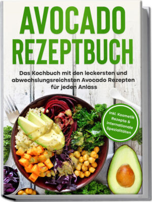 Avocado-Rezepte: Überraschende, abwechslungsreiche und einzigartig köstliche Rezepte rund um die grüne Nährstoffbombe Ob als Star beim gemütlichen Samstagsbrunch, Power-Booster im Salat oder schneller Brotbelag: Das kugelige Superfood macht immer eine gute Figur und ist darüber hinaus auch längst zur Deko-Ikone avanciert. Grund genug, den persönlichen Avocado-Horizont noch einmal zu erweitern, denn tatsächlich kann das gehaltvolle Gemüse noch viel mehr. Im Frühstückskuchen, als cremige Suppe oder im raffinierten Schokodessert - diese Rezepte zeigen Ihnen, wie Sie mit der Avocado so richtig kulinarisch kreativ werden können! Antioxidantien, Omega-3-Fettsäuren, Biotin und vieles mehr - die Avocado erfreut sich zu Recht seit Jahren immer größerer Beliebtheit, denn ihre inneren Werte sind kaum zu toppen. Nicht nur Vegetarier oder Veganer profitieren von ihrer einzigartigen Nährstoffkombination und neben UV-Schutz und Krebsvorbeugung werden ihr allerhand weitere Gesundheitsvorteile zugeschrieben. Dazu kommt: Ihr Geschmack ist so köstlich wie vielseitig einsetzbar und verleiht von der Suppe über den Salat bis zum Dessert sämtlichen Speisen das gewisse geschmackliche Extra. Aber wird das auf die Dauer nicht langweilig? Mit diesen Rezepten auf keinen Fall! Denn die herrlich cremige Konsistenz in Verbindung mit dem leicht nussig-frischen Aroma harmoniert perfekt mit den unterschiedlichsten Zutaten. Erleben Sie die fruchtige Leichtigkeit von Avocado-Gurkenröllchen, genießen Sie deftiges Rinderhack, lassen Sie sich von Avocado-Lachs-Pizza begeistern und von Mandel-Avocado-Brownies überraschen. Dank praktischer Einkaufs- und Lagertipps holen Sie jederzeit das Beste aus den grünen Glücksbomben heraus und mit den kinderleichten Zubereitungsanleitungen gelingt jeder Leckerbissen auch ungeübten Köchen auf Anhieb! Grüner Power-Start: Gebackene Avocado mit Ei, Avocado-Himbeer-Glas, Avocado-Sandwich oder Avocado-Frühstücks-Pancakes liefern schon morgens den gesunden Energiekick. Raffinierte Leckereien: Champignons-Avocado-Crostini, Avocado-Chips mit Shrimps, Avocado-Rucola-Salat mit Kirschtomaten oder Kalb-Avocado-Rollen sind perfekt als Vorspeise oder für den kleinen Hunger zwischendurch. Herzhaftes mit Fleisch & Fisch: Mit köstlichen Hauptspeisen wie Rinderhüftsteak mit Avocado-Topping, Hähnchen-Mais-Avocado-Platte, Avocado-Garnelenpfanne oder Thunfisch auf Süßkartoffelmus bringen Sie gesund und sättigend ganz einfach auf einen gemeinsamen Nenner. Feine Veggie-Highlights. Ob vegetarisch oder vegan - Tofu-Avocado-Wraps, Avocado-Mandel-Gnocchi mit Tomaten, Avocado-Auberginen-Lasagne oder Gemüse-Curry bieten Hochgenuss für jeden Geschmack. Smoothies, Getränke & Desserts: Joghurt-Avocado-Shake mit Basilikum oder Avocado-Melone-Drinks sind gesunde Erfrischer und mit Avocado-Limetten-Kuchen oder Avocado-Sorbet mit Schokosauce kommen auch Süßschnäbel voll auf ihre Kosten. Mit diesem ganz besonderen Kochbuch entdecken Sie die weite Geschmackswelt der knolligen Superfrüchte und lernen die Avocado von einer ganz neuen Seite kennen. Beautyqueens und Wellnessfans können zudem mit tollen Bonus-Rezepten für beispielsweise Avocado-Gesichtsmaske oder Avocadokern-Pflegeshampoo ganz einfach von den tollen Pflegekräfte des grünen Alleskönners profitieren.