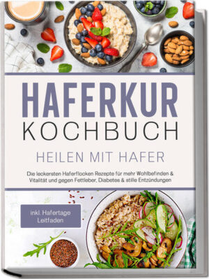 Gesundheitsbooster Haferkur: Köstliche, abwechslungsreiche und gesunde Rezeptvielfalt rund um das unkomplizierte Superfood Spielen in Ihrem Leben Probleme mit Cholesterin, Bluthochdruck, Diabetes mellitus oder Fettleber eine Rolle und Sie wollen gerne selbst dagegen aktiv werden? Möchten Sie zu einem gesünderen Lebensstil gelangen und dabei auf natürlich, langfristig anwendbare und unschlagbar einfache Methoden zurückgreifen? Wünschen Sie sich eine Möglichkeit, in Ihrer Ernährung endlich Geschmack und Gesundheit in Einklang zu bringen? Dann ist eine Haferkur der ideale Ansatz für Ihren Weg zu ganzheitlichem Wohlbefinden und dieses Buch zeigt Ihnen, wie das ganz mühelos klappt! Sättigt langanhaltend, hilft, Blutzucker und Cholesterin zu regulieren, fördert die Verdauung, Top-Verbündeter auf dem Weg zum Wunschgewicht: Dies ist nur eine Auswahl der positiven Auswirkungen von Hafer auf den menschlichen Organismus und die Medizin kennt und nutzt diese Vorteile seit langem. Dank sorgfältig entwickelter Haferkuren können auch Sie sich die beeindruckenden Eigenschaften des Superfoods kinderleicht selbst zunutze machen und ganz einfach etwas für Ihre Gesundheit tun. Aber wird das nicht ziemlich eintönig? Ganz und gar nicht! Denn die Haferkur lässt sich beliebig flexibel gestalten und wie Sie für jeden Typ die perfekte Intensitätsstufe finden, zeigt Ihnen dieses Kochbuch. Vor allem aber sorgen die köstlichen und abwechslungsreichen Rezepte dafür, dass das einzigartige Getreide niemals langweilig wird. Genießen Sie Pilz-Hähnchen-Porrdige, probieren Sie Hafer-Pizza, Pfannkuchen und vieles mehr und lernen Sie mit Honig-Sahne-Creme den Hafer von einer völlig neuen Seite kennen! Kleine Köstlichkeiten: Energy-Balls, Käse im Hafermantel oder Lauchrahmsuppe mit Hafer geben gesunde Snacks, Fingerfood oder Vorspeisen ab. Hafer-Start in den Tag: Mango-Porridge, Irisches Haferbrot oder veganes Zwiebelmett bringen schon am Morgen die volle Ladung Hafer auf den Tisch. Satt mit Fisch & Fleisch: Freunde der herzhaften Küche werden mit faschiertem Braten mit Hafer, Fisch-Gemüse-Frikadellen oder Lamm-Haferbrei glücklich. Highlights für Veggies: Ob vegetarisch oder vegan, bei pikanter Haferpfanne, veganen Kürbisfrikadellen oder Auberginen im Haferflockenmantel wird jeder mit reichlich Auswahl fündig. Besonders & süß: Pink-Bowl, Birnen-Apfel-Hafer-Küchlein oder Christmas-Oats liefern raffinierte Schlemmermomente für Naschkatzen und Gourmets. Dieses Kochbuch sorgt dafür, dass das unscheinbare Getreide ab sofort zum Superstar auf Ihrem Teller wird und macht Ihnen die gesunde Ernährung zum Kinderspiel. Ob Sie bestehende Beschwerden bekämpfen möchten, gesundheitlichen Problemen vorbeugen, vitalen Schwung in Ihren Speiseplan bringen oder sich einfach öfter etwas rundum Gutes für Körper und Seele gönnen -hier finden Sie von Informationen über Inspirationen bis hin zu einer großen Rezeptvielfalt alles, was Sie brauchen.