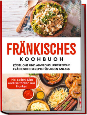 Fränkisches Kochbuch: Den Geschmack der Genussregion Franken ganz einfach in die heimische Küche zaubern Atemberaubend schöne Mainlandschaft, Schlösser, Burgen und bezaubernde Altstädte, der erlesene Frankenwein - dafür ist Franken längst weithin bekannt, aber das vielleicht Wichtigste darf dabei nicht fehlen: Die einzigartige fränkische Küche, die mit herzhaften und süßen Leckereien für jeden Geschmack besticht. Und für das original Franken-Feeling müssen Sie nicht mal verreisen, sondern holen sich mit den liebevoll ausgewählten Schlemmereien jederzeit Ihr kleines Stück fränkischen Genuss auf den Teller! Ob Kartoffelklöße, Bratwurst, Schäufele oder Karpfen: Wer es geschmackvoll-deftig liebt, der kommt bei der Speisetradition zwischen Bamberg, Nürnberg und Würzburg voll auf seine Kosten. Doch auch jenseits der berühmten Klassiker wartet das kulinarische Frankenland mit ungeahnter Vielfalt auf und bietet eine reiche Auswahl an feinen Salaten, herzhaften Brotzeit-Ideen, raffinierten Fischgerichten und verführerischen Süßspeisen für Naschkatzen. Und auch Liebhaber von knackig-frischem Gemüse können sich auf allerhand Leckereien freuen, die die fränkische Küche aus den Feldfrüchten der Region auf den Tisch zaubert - maximale Abwechslung ist also garantiert. Regionale Küche klingt zwar lecker, aber auch aufwändig? Das muss nicht sein! Denn die vielfältige Rezeptsammlung punktet mit einer großen Bandbreite von der unkomplizierten Brotzeit über den schnellen Salat oder das fixe Sonntagsgericht bis hin zum außergewöhnlichen Festtagsessen. Dank der praxiserprobten und leicht nachzukochenden Rezepte gelingt jede Leckerei auch ungeübten Köchen auf Anhieb und schon die ersten Bierspätzle werden ein voller Erfolg! Beilagen, Suppen & Salate: Ob als Vorspeise oder für den kleinen Hunger, Wirsinggemüse, Kartoffel-Bärlauch-Stampf, Dätscher oder Mostsuppe sorgen für leichte Schlemmermomente. Herzhafte Brotzeit: Mit Fleischsalat, Nürnberger Gwerch, Winzeraufstrich und Häckerbrotzeit wirds im Handumdrehen fränkisch-traditionell. Hauptgerichte mit Fleisch und Geflügel: Bei Schäuferla-Krustenbraten, Bamberger Zwiebel, Bierkutscherpfanne oder Apfelkoteletts wird jeder Fleischfan so richtig satt. Fisch & Vegetarisches: Gebackener Karpfen, Ingreisch, Bohnen mit Brotspotzen oder eingeschnittene Knödel sorgen für raffiniert-frischen Geschmack. Süßes und Erfrischendes: Mit Kirschmichel, Storchennestern, Hopferol oder Quittenlikör setzen Sie Ihrem Franken-Menü die Genusskrone auf! Dieses Kochbuch weiht Sie ein in die Schlemmer-Geheimnisse fränkischer Hausfrauen und zeigt Ihnen, wie Sie die köstlichen Spezialitäten des Paradieses am Main ganz unkompliziert selbst zubereiten können. Ob Sie genussvolle Urlaubserinnerungen wecken wollen, ein Faible für die fränkische Küche haben oder als Hobbykoch einfach gerne mal etwas ganz Neues ausprobieren wollen - mit der großen Rezeptvielfalt kommen Sie auf jeden Fall auf Ihre Kosten!