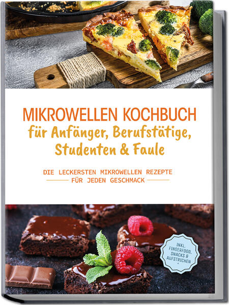 Mikrowellen-Rezeptbuch: Vielfältige und leckere Rezepte für unschlagbar unkompliziertes Kochen im Mikrowellen-Ofen Die Suppe von gestern schnell aufwärmen, Milch für den Kaffee erhitzen und vielleicht noch das eingefrorene Hackfleisch auftauen: Viele Menschen könnten im Alltag auf die Mikrowelle kaum verzichten - allerdings schöpfen die wenigsten das Potential des Gerätes voll aus. Denn tatsächlich wird der unscheinbare Allrounder im Handumdrehen zum besten Verbündeten für blitzschnelles und müheloses Kochen und wie das geht, zeigt Ihnen dieses kreative Rezeptbuch! Spart jede Menge Zeit, einiges an Energie und oft auch noch einen Teil des Abwaschs: Wer die Mikrowelle aus ihrem Schattendasein als reiner „Aufwärmer“ holt und sie auf die große Bühne stellt, der verleiht seiner Kochroutine ganz mühelos maximale Effizienz. Denn das Gerät kann problemlos Herdplatte oder auch Backofen ersetzen und durch seine einzigartige Erwärmtechnik die Kocharbeit übernehmen. Ob Kartoffelsuppe, Blitz-Brot, Spareribs, Risotto, Käsecracker oder Brownies - die Mikrowelle lässt Sie bei kleinen und großen Kochvorhaben nicht im Stich. Sie fürchten Überraschungen wie spritzende Butter und geplatztes Ei? Keine Sorge! Worauf es ankommt, sind exakte Einstellungen und Garzeiten und beide finden Sie in den sorgfältig erstellten Rezepten. Dank der kinderleichten Schritt-für-Schritt-Anleitungen werden mit der Mikrowelle auch ungeübte Köche in kürzester Zeit zu Kulinarik-Künstlern und ab sofort steht auch in der kleinsten Küche einem großartigen Menü nichts mehr im Weg. Die abwechslungsreiche Rezeptauswahl sorgt dafür, dass Fleisch- und Fischfans genauso auf ihre Kosten kommen wie Veggies, Snack-Liebhaber und Naschkatzen und mit nützlichen Tipps zu Equipment und Funktionsweise klappt schon der erste Versuch wie am Schnürchen. Frühstück, Brote & Co.: Apfel-Porridge, Rührei, Low-Carb-Brot oder Auberginen-Creme - Leckereien für Tagesstart und Brotzeit gelingen ganz einfach auch in der Mikrowelle. Für den kleinen Hunger: Suppen, Snacks und Fingerfood wie Champignoncremesuppe, Bohnensuppe, Käse-Tortilla-Fladen oder Tassenpizza liefern jederzeit blitzschnelle Mini-Stärkung. Herzhaftes mit Fleisch & Fisch: Mit Putencurry, Lasagne, Asia-Lachs oder Fischfilet Florentiner Art wird’s im Handumdrehen deftig und sättigend. Vegetarisch-vegane Köstlichkeiten: Mit Spinat-Nudel-Auflauf, Hirtenkäse-Paprika, Gemüsechili oder Spargel in Bärlauch-Pesto kommt bei Tisch ganz sicher keine Langeweile auf. Für Naschkatzen: Sündig-süße Leckereien wie Schokolade-Tassenkuchen, Zwetschgen-Dessert, Dampfnudel oder Käsekuchen runden das Genießer-Menü perfekt ab. Dieses Kochbuch zaubert grenzenlosen Genuss und verführerische Vielfalt auf den Tisch und sorgt für unvergleichlich unkompliziertes Kochvergnügen. Ob Sie trotz Studentenküche auf nichts verzichten möchten, gerne Zeit sparen oder den Herd einfach öfter mal ausgeschaltet lassen wollen - hier entdecken Sie jede Menge kreative Ideen für kulinarische Erlebnisse aus dem Mikrowellen-Ofen.