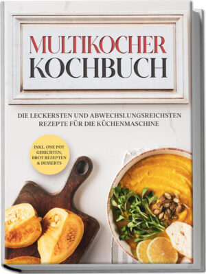 Spart Arbeit, Zeit und Stress & schenkt grenzenlose Gaumenfreuden: Küche ganz entspannt mit dem Alleskönner Multikocher Herrlich cremige Suppen, aromatische Aufläufe, zartes Fleisch, knackig frisches Gemüse, saftige Kuchen und das alles selbstgemacht? Klingt wie ein Traum und während Sie sich noch die Lippen lecken, verdirbt Ihnen der Gedanke an die Realität den Appetit: Das bedeutet erstmal jede Menge Arbeit. Falsch gedacht! Einkaufen müssen Sie zwar noch selbst, aber den Rest erledigt ab sofort jemand anders für Sie, und zwar Ihr Multikocher. Dünsten, garen, braten, kochen, frittieren - der treue Alleskönner lässt Sie nie im Stich! Zugegeben, Gemüseschneiden,und Abspülen nimmt Ihnen leider noch niemand ab, alles andere können Sie von nun an jedoch getrost in die Hände dieser Allzweck-Küchenmaschine legen. Die Vorteile sind offensichtlich: Sie müssen nicht stundenlang am Herd stehen, mit zahlreichen Töpfen jonglieren und am Ende doch feststellen, dass hier ein wenig Gemüse angebrannt ist und dort die Sauce etwas verklumpt. Denn einmal nach Ihren Angaben programmiert sorgt der Multikocher mit präziser Temperatur-, Druck- oder Feuchtigkeitsregulierung dafür, dass Speisen immer exakt auf den Punkt gekocht oder gegart werden. Dabei kümmert er sich um Wildfond-Sauce so zuverlässig wie um Omas Linseneintopf, Lammragout gelingt ihm so perfekt wie Spargelrisotto und selbst Gemüsepizza, Pommes und Sonnenblumenbrot meistert der Allrounder souverän. Das klingt zu teuer, um wahr zu sein? Überhaupt nicht! Einsteigermodelle sind bereits für unter hundert Euro zu finden, worauf es bei Anschaffung, Nutzung und Pflege des Wundergeräts dann tatsächlich ankommt und welch vielfältige Köstlichkeiten Sie damit zaubern können, das zeigt Ihnen nun dieses Kochbuch. Also werfen Sie Mikrowelle, Fritteuse & Co. aus der Küche und machen Sie Platz für den neuen Star! Suppen, Eintöpfe, Saucen, Beilagen: Ab sofort übernimmt Ihr Multikocher Kartoffelknödel, Tomatensauce oder Lauch-Käse-Suppe mit Hack für Sie. Fleisch & Fisch raffiniert und unkompliziert: Würziger Hackbraten, Pulled Pork oder gebackener Wolfsbarsch in immer perfekter Konsistenz. Überlassen Sie Gemüse die Bühne! Vegetarische und vegane Hauptgerichte wie Bärlauchpasta mit Fetakäse, Gemüsepfanne mit Quinoa oder Kartoffeleintopf gelingen im Multikocher rasch und unkompliziert. Der Multikocher wird zum Bäcker: Genießen Sie Quark- oder Sesambrot ebenso unkompliziert wie Apfel- oder Schokokuchen. Und wenn’s mal ganz schnell gehen soll: One-Pot-Gerichte wie Frühlingsgemüse-Pasta, Asia-Hähnchen-Nudelpfanne oder würziges Plov sind im Handumdrehen fertig. Sie sehen, dem Multitalent ist keine Aufgabe zu schwer und Sie können mit seiner Hilfe die verschiedensten Leckereien mühelos auf den Tisch zaubern. Ob pragmatischer Familienkoch, raffinierter Neues-Ausprobierer, Küchenneuling oder Klassikerfreund - in diesem Rezeptbuch findet wirklich jeder, was er sucht!