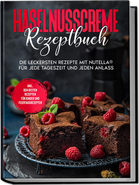 Köstliche Rezepte mit Nutella®: Die verführerischsten Koch- und Backideen rund um die sündige Haselnusscreme Wahre Fans der schokoladigen Versuchung sind sich einig: Nutella® geht immer und nichts geht über Nutella®! Und ob die cremige Köstlichkeit nun aufs Brot geschmiert wird oder einfach löffelweise genascht - eigentlich sollte der Haselnusstraum nirgends fehlen und passionierte Liebhaber wünschen sich die Creme in Kuchen, Snacks und sogar zum Abendbrot. Die gute Nachricht: Das ist gar kein Problem, denn die Haselnusscreme ist unglaublich vielfältig einsetzbar und dieses Rezeptbuch zeigt Ihnen nun, wie Sie die Haselnusscreme zur Höchstform auflaufen lassen können! Ob zum Frühstück, als Dessert oder Getränk, in Kuchen und Torten, zu Weihnachten oder zum hübschen Mitbringsel verarbeitet, in Saucenform oder gar in pikanter Kombination: Wer die Haselnusscreme für langweiligen Brotaufstrich hält, der hat sie gründlich unterschätzt. Denn dank ihres einzigartigen Geschmacks und ihrer leicht verarbeitbaren Konsistenz gibt sie Backwerken & Co. den letzten Schliff oder übernimmt problemlos die Hauptrolle im Dessert. Dabei kommt sie mal unkompliziert und bodenständig daher, mal sorgt sie für raffinierte Meisterwerke wie Schokogulasch oder feine Lebkuchen und bietet stets aufs neue überraschende Genussmomente. Klingt zwar lecker, aber ungesund? Das muss nicht sein! Denn zahlreiche Varianten mit etwa Obst oder reduziertem Zucker, ausgewählte Low-Carb-Gerichte sowie das kinderleichte Rezept für selbstgemachte alternative Haselnusscreme setzen auf wertvolle Inhaltsstoffe wie Agavendicksaft oder Bio-Kokosöl und sind damit eine echte Alternative für gesundheitsbewusste Haselnusscreme-Fans. Also Löffel raus, ran ans Glas und auf zum Genuss-Streifzug durch die vielfältige Welt der Schokocreme-Ideen! Frühstück & Getränke: Nutella®-Müsli, Quark mit Nutella®, Toast-Rollen oder feiner Nutella®-Beeren-Drink sorgen für einen lecker-schokoladigen Start in den Tag. Mittagessen und Abendsnacks: Schokogulasch oder Burger machen richtig schön satt und Naschereien wie Spritzgebäck und Nusskuss liefern perfekte Genussmomente für den Feierabend. Hits für Kids: Geniale Ideen wie Cake-Pops, Pfannkuchen-Spieße, Nutella®-Auflauf oder Zuckerbällchen garantieren strahlende Kinderaugen. Besondere Anlässe & Desserts: In Mascarpone oder Pistazienmousse gibt die Haselnusscreme eine tolle Dessert-Figur ab und mit kreativen Muffins, Stollen und Kuchen für Weihnachten, Halloween oder Valentinstag wird sie sogar zum Festtags-Star. Gesundes & Schnelles: Low-Carb-Bananenbrötchen oder Joghurtbrot bieten gesunde Alternativen und wenn’s mal eilig ist, stehen Brownies oder Blätterteig-Muffins im Handumdrehen auf dem Tisch. Dieses liebevoll erstellte Kochbuch zeigt Ihnen, was die himmlische Creme alles kann und bietet immer wieder neue köstliche Überraschungen. Ob Sie eingefleischter Nutella®-Fan sind, kleinen Leckermäulern zuhause eine besondere Freude bereiten möchten oder einfach mal etwas Außergewöhnliches probieren - hier finden Sie reichlich Rezepte und Inspirationen.