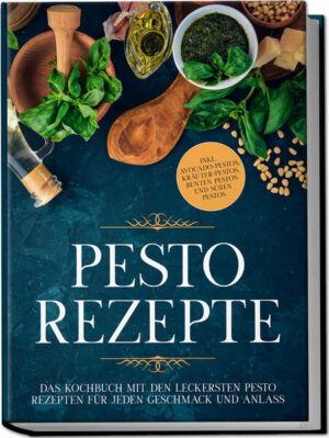 Pastagenuss in Reinform: Vielfältige, kreative und unschlagbar köstliche Ideen für selbstgemachtes Pesto Pesto ist die vielleicht edelste und purste Form, himmlische Pasta zu genießen: Auf den Punkt gekochte Nudeln als dezenter Hintergrund lassen die raffinierten Saucen ihre verführerische Aromenexplosion entfalten und in jedem Pesto offenbart sich eine ganz Welt an Geschmack! Denn statt Spaghetti & Co. in reichlich Tomatensauce zu ertränken, präsentiert die sorgfältige portionierte Paste ein perfekt komponiertes Geschmacksfeuerwerk, das Sie mit den Rezepten dieses Buches in ungeahnter Vielfalt ganz einfach selbst auf den Teller zaubern. Aromatischer Basilikum, feine Pinienkerne, erlesener Parmesan, aber auch überraschende Zutaten wie Kapern, Spargel, Macadamia oder gar Speck - nur erlesenste Zutaten finden ihren Weg in den Pesto-Mörser und dabei kommt ein unvergleichlich intensives Geschmackserlebnis in perfekter Harmonie heraus. Sorgsam gewählte Gewürzkombinationen runden den Eigengeschmack der verarbeiteten Kostbarkeiten optimal ab und wertvolles Öl sorgt für wunderbar cremige Konsistenz. Wer sich diesen Genuss nicht von Zusatzstoffen, zu viel Salz oder billigem Öl verderben lassen möchte, der greift nun ganz einfach zum Mixer und macht sich sein Pesto selbst. Dazu finden Sie hier zahlreiche leicht nachzumachende Rezepte, die von Klassikern wie Pesto Rosso über Gemüsevarianten bis hin zu außergewöhnlichen Ideen mit etwa Avocado, Zitronenmelisse oder Nüssen allerhand Überraschungen im Angebot haben. Wie die feinen Saucen am besten gelingen und was es dabei zu beachten gibt, das erfahren Sie nun in diesem liebevoll erstellten Kochbuch. Vor allem aber stöbern Sie hier durch eine Vielzahl an köstlichen Rezepten und entdecken immer wieder geschmackliche Überraschungen und neue Lieblinge. Klassiker in ihrer schönsten Form: Zaubern Sie beliebte Varianten wie Pesto Trapanese oder Genovese und entdecken Sie gleich ein paar tolle Verwendungsideen wie Pesto-Pizza oder Risotto mit Basilikum-Pesto dazu! Mit Gemüse, Kräutern und kunterbunt: Zucchinipesto, Kressepesto, leuchtend oranges Kürbispesto oder Pesto Trikolor sorgen für Abwechslung auf dem Pastateller. Öle mal anders: Die gesunden Fette aus Avocado und Nüssen machen Avocado-Spinat-Pesto, Paranuss-Pesto, Avocado-Pesto mit karamellisierten Tomaten oder Koriander-Kokos-Pesto zu etwas ganz Besonderem. Restverwertung und Erfrischendes: Pesto aus Fenchelgrün oder Kohlrabiblättern rettet Wertvolles vor der Tonne und Minz-Pesto mit Zitrone oder Knoblauch-Ingwer-Chili-Pesto bringen frischen Wind in die Küche. Exotisch und süß: Asiatisches Laksa-Pesto oder scharfes orientalisches Pesto sorgen für internationales Flair und bei süßem Ingwer-Orangen-Pesto oder Minz-Pesto ist sogar für Naschkatzen etwas dabei. Dieses Buch zeigt Ihnen, dass die beliebte Pastasauce viel mehr kann als nur Basilikum & Pinienkerne. Ob Hobbykoch, auf der Suche nach etwas Neuem oder einfach glühender Nudel-Fan - mit diesem Rezeptbuch heben Sie Pastagenuss auf ein völlig neues Niveau!