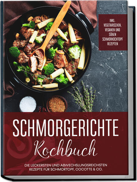 Unvergleichlich zart, einzigartige Aromen und intensiver Geschmack - köstliche Gerichte aus dem Schmortopf Langsames Köcheln verbreitet einen immer stärker werdenden Duft, beste Zutaten versprechen feinsten Hochgenuss und die nötige Geduld steigert nur umso mehr die Vorfreude auf die Schlemmerei, die kommen wird: All das ist Kochen im Schmortopf und es verspricht ein Geschmackserlebnis, das Seinesgleichen sucht. Denn von Rind und Wild über Fisch und Eintöpfe bis hin zu himmlischen Süßspeisen gelingen im Schmortopf herrliche Gerichte für jeden Geschmack und dieses Kochbuch zeigt Ihnen die Kunst des köstlichen Schmorens. Wenig Aufwand, keine Geschirrberge und einzigartige Röstaromen: Die Liste der Vorteile des Schmortopfs überzeugt gestresste Köche und Gourmets gleichermaßen. Das Alles-in-einem-Topf-Prinzip spart lästiges Pfannenschrubben und einmal in den Kochmodus versetzt, schmort die Leckerei selbstständig vor sich hin und Sie können sich entspannt zurücklehnen oder andere Arbeiten erledigen. Durch das kombinierte Garverfahren, bei dem Zutaten zunächst angebraten, mit Flüssigkeit abgelöscht und anschließend im geschlossenen Topf fertig geschmort werden, entstehen feinste Röstaromen, die schließlich das ganze Gericht durchziehen. So entsteht unvergleichlich zartes und saftiges Fleisch und Gemüse, Pasta und vieles mehr erhalten eine ganz besondere Würze. Welch vielfältige Leckereien Sie damit zaubern können, zeigt Ihnen nun die liebevolle Rezeptauswahl in diesem Buch: Von würzigem Rehrücken in Portwein über Fisch-Tajine und Champignoneintopf bis hin zu verführerischem Kirsch-Kokos-Auflauf ist aus jedem Bereich reichlich geboten und Fleischfans, Vegetarier, Veganer und Naschkatzen kommen gleichermaßen auf Ihre Kosten. Sie fürchten, das ist komplizierte Kunst? Keinesfalls, denn das Prinzip des Schmorens ist denkbar simpel und dank der einfachen Schritt-für-Schritt-Anleitungen gelingt Ihnen jede Leckerei auf Anhieb! Also schnappen Sie sich Ihre Schürze und probieren Sie sich kreuz und quer durch die himmlischen Schlemmereien! Herzhaft-Deftiges mit Fleisch: Genießen Sie leckere Rinderrouladen, Hirschgulasch mit Birnenmus und Knödeln, Huli-Huli-Hähnchen oder Weißwein-Kaninchen mit Kürbis und Maronen so zart und aromatisch wie nie zuvor. Feines aus Fluss & See: Rotbarsch in Teriyaki-Karamellsauce, Meeresfrüchte-Reis-Topf, Spinat-Gnocchi mit Zitronen-Seelachs und geschmorte Garnelen bieten Geschmackshighlights für Fisch- und Meeresfrüchtefans. Fleischlos glücklich: Frische Lasagne mit Rotkohl, süßes Mango-Curry mit Kürbis, vegane Kohlrouladen mit Pilz-Reis-Füllung oder Fenchel-Tomaten-Gratin mit Tofu erhalten im Schmortopf atemberaubende Würze. Sündig-süße Leckereien: Mit Crème Brûlée, süßen Birnen in Rotwein, Dampfnudeln oder Marzipan-Rosinen-Bratäpfeln sorgen Sie zum Abschluss für glückliche Gesichter. Mit den abwechslungsreichen Rezepten in diesem Buch werden altbekannte Klassiker zu einem überraschend anderen Genusserlebnis und zahlreiche neue Ideen sorgen für Kreativität und Vielfalt auf dem Teller. Ob experimentierfreudiger Hobbykoch, pragmatischer Küchenchef oder Geschmacksenthusiast auf der Suche nach etwas Außergewöhnlichem - hier werden Sie in jedem Falle reichlich fündig.