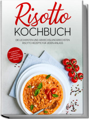 Verführerisch cremig, herrlich intensiv und unvergleichlich vielfältig: Köstliche Risotto-Rezepte für jeden Geschmack und Anlass Ob sahnige Pilze, erlesener Hummer, bodenständiger Brokkoli oder herzhaftes Hackfleisch - wohl keinem Gericht gelingt es so hervorragend wie dem Risotto, die leckere Zutatenauswahl so raffiniert ins kulinarische Rampenlicht zu stellen und durch die feine Untermalung mit köstlich cremigem Reis das geschmackliche Spektakel abzurunden. Und da hier vom einfachen Wintergemüse über sättigendes Fleisch bis hin zu ausgesuchten Meeresfrüchten wirklich alles die Hauptrolle im Topf spielen kann, eignet sich das Risotto zum unkomplizierten Alltags-Highlight genauso wie zum erlesenen Festtagsmenü. Wie Sie auf der Basis des Alleskönners Reis ganz einfach die unterschiedlichsten Köstlichkeiten zaubern, zeigt Ihnen nun dieses abwechslungsreiche Kochbuch. Ursprünglich aus dem asiatischen Raum stammend erobert die Reispflanze bereits seit dem 14. Jahrhundert Europa und ist seitdem auf ungebrochenem Siegeszug. Angesichts ihrer geschmacklichen und kochtechnischen Vorzüge kein Wunder und im Risotto zeigen die kleinen Körnen sich von ihrer Sonnenseite. Fleischfans werden hier genauso fündig wie Liebhaber von Fisch und Meeresfrüchten, wer es vegetarisch-vegan bevorzugt, kann ebenfalls aus einer riesigen Auswahl schöpfen und sogar Naschkatzen kommen mit süßen Varianten auf ihre Kosten. Und wer’s vor allem ohne Aufwand mag: Beim Risotto übernimmt auch gerne der Thermomix die Arbeit! Klingt lecker, aber Sie fürchten, die optimale Konsistenz ist eher was für Profis? Keine Sorge! Zwar ist der perfekte Kochgrad der Körner entscheidend für die unvergleichlich verführerische Cremigkeit, die gelingt Ihnen jedoch mit den kinderleichten Schritt-für-Schritt-Anleitungen auf Anhieb und dank der Profitipps rund um Zubereitung, Reisauswahl & Co. wird schon der erste Versuch ein kulinarischer Top-Erfolg. Herzhaftes mit Fleisch: Bei Hack-Tomaten-Risotto, Salbeirisotto mit Kalbsleber oder Zitronen-Risotto mit Hähnchenschenkeln vereinen sich feinstes Fleisch und leckerer Reis zu einem Gesamtkunstwerk. Leckeres aus Fluss & Meer: Parmesan-Risotto mit Jakobsmuscheln, Meeresfrüchte-Risotto oder Kokos-Garnelen-Risotto bieten verführerische Auswahl für Fischfans. Fleischfreier Genuss: Vegetarier und Veganer kommen mit Kürbis-Risotto, Artischocken-Risotto mit Spinat, Trüffel-Risotto oder Risotto mit karamellisierten Zwiebeln auf Ihre Kosten. Klassiker & schnelle Küche: Risotto al Barolo oder Risotto al nero di seppie machen Fans italienischer Klassiker glücklich, Thermomix-Enthusiasten werden bei Tomate-Rosmarin-Risotto oder Chorizo-Risotto fündig. Außergewöhnliche Desserts: In Himbeer-Risotto mit Eierlikör, Mandel-Risotto mit Pfirsich oder Zimt-Risotto wird Reis im Handumdrehen zur sündig-süßen Nachspeise. Mit diesem Kochbuch entdecken Sie, was die unscheinbaren Körner alles zu bieten haben und machen sich auf eine kulinarische Rundreise durch die Welt der Risottos. Ob pragmatischer Feierabendkoch oder begeisterter Hobby-Maître, ob unkompliziertes Abendessen oder raffinierte Überraschung für Gäste - bei der leckeren Riesenauswahl finden Sie für jeden Anlass das perfekte Rezept.