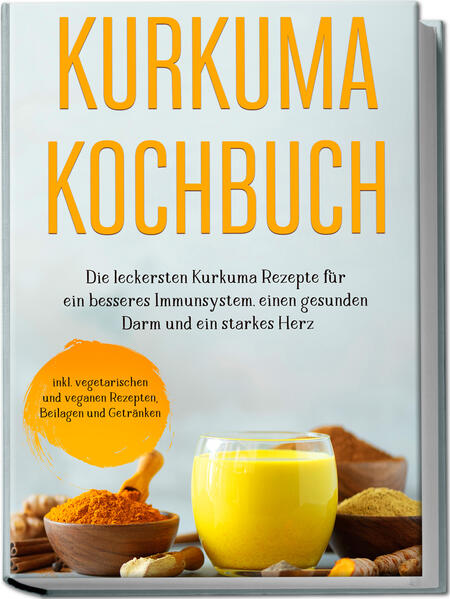 Kurkuma Kochbuch: Köstliche, abwechslungsreiche und besondere Rezepte mit der goldenen Wunderwurzel Das intensiv färbende Kurkuma ist Ihnen sicher schon einmal begegnet: Vielleicht in „goldener Milch“, als Farbstoff, in einer Gewürzmischung oder sogar als billiger Safranersatz. Aber wussten Sie, dass Sie die Goldknolle auch beim täglichen Kochen die Hauptrolle spielen lassen können? Denn tatsächlich weist die Wurzel wahre Wunderkräfte auf - also lassen Sie sich von diesem außergewöhnlichen Kochbuch zeigen, wie Sie ganz einfach ein wenig Goldschimmer in Ihre Ernährung bringen! Keine moderne Entdeckung, sondern eine uralter Schatz: Kurkuma ist zwar hierzulande erst in jüngster Zeit unter die Ernährungstrends geraten, tatsächlich erfreut es sich jedoch bereits seit über 4000 Jahren höchster Beliebtheit und dazu gibt es allen Grund. Denn die Wurzel verleiht Speisen nicht nur eine herrlich goldene Färbung, sondern ebenso einen feinwürzigen Geschmack mit leichter Bitternote. Darüber hinaus kann die Superknolle auch noch mit allerhand gesundheitsfördernden Eigenschaften punkten und wirkt beispielsweise entzündungshemmend und antioxidativ oder hilft bei Verdauungsbeschwerden. Da ist es reines Glück, dass der Goldschatz auch ein wahrer Allrounder ist und von Porridge über Suppen, Fleisch, Eintöpfen und Aufläufen bis hin zu Desserts und Getränken zahlreichen Leckereien außergewöhnlichen Pfiff verleiht. Klingt glamourös, aber auch exotisch-kompliziert? Keineswegs! Die Wurzel lässt sich unkompliziert verarbeiten und ist leicht erhältlich, zudem machen die genauen Schritt-für-Schritt-Rezeptanleitungen Einsatz und Dosierung zum Kinderspiel. Ob Blumenkohlsalat, Citrus-Hähnchen, Pilz-Allerlei oder Mango-Küchlein - stöbern Sie durch die aufregende Rezeptvielfalt und entdecken Sie, wie die Goldknolle den verschiedensten Gerichten das ganz besondere Etwas einhaucht! Frühstücksideen & Getränke: Goldene-Milch-Porridge, herzhaftes Pilz-Omelett, Energie-Joghurt oder Mango-Kurkuma-Smoothie sorgen für einen goldglänzenden Start in den Tag. Für den kleinen Hunger: Gesund-mach-Suppe, Salat-Hummus-Bowl, Möhren-Bohnen-Creme oder Senf-Eier mit Kurkuma-Touch machen als Vorspeise oder Beilage immer eine gute Figur. Herzhaftes mit Fisch & Fleisch: In buntem Kurkuma-Rindstopf, Chicken-Empanadas, Lachs im Mandel-Mantel oder Puten-Pasta-Pfanne präsentiert sich die Knolle von ihrer deftigen Seite. Vegetarisch-vegane Hits: Genießen Sie gefüllte Curry-Taschen, Kartoffel-Spitzkohl-Pfanne, Kokos-Möhren-Chili oder Spätzle mit Kurkuma-Schmand-Creme mit dem goldenen Extra-Touch. Kleine Glücksmomente: Bei Erdmandel-Kuchen, grünen Puffern, süßen Kurkuma-Bällchen oder Zucchini-Muffins ist für Süßschnäbel und Snackfans gleichermaßen Auswahl geboten. Bringen Sie mit den vielfältigen Rezepten dieses Kochbuchs Farbe in Ihren Alltag und machen Sie ab jetzt jede Mahlzeit geschmacklich und optisch zu einem besonderen Highlight. Ob Sie als Hobbykoch Ihren Horizont erweitern möchten, Wert auf gesundes Essen legen oder einfach mal etwas ganz Neues ausprobieren wollen - hier werden Sie zahlreiche leckere Überraschungen entdecken.