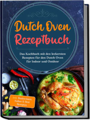 Dutch Oven Rezeptbuch: Köstliche, vielfältige und unkomplizierte In- und Outdoor-Rezepte für den einzigartigen Geschmack von Freiheit Abenddämmerung am See, laue Sommernächte im Garten oder ein Campingtrip in die Wildnis - egal, was Sie draußen erleben, eines fehlt noch für den perfekten wildromantischen Moment: Die passende Mahlzeit. Und die zaubern Sie mit den herrlichen Rezepten in diesem Buch ganz nach Cowboy-Art über offenem Feuer im Dutch Oven. Ob rustikales Frühstück, herzhaftes Hauptgericht oder raffiniertes Dessert, mit den köstlichen Kreationen aus dem Gusseisentopf setzen Sie dem Outdoor-Erlebnis die Genuss-Krone auf! Über Briketts im Garten, beim Zelten oder auch mal einfach auf dem Herd: Der Dutch Oven ist äußerst vielseitig einsetzbar und sorgt mit seinem Lagerfeuer-Flair im Handumdrehen für das ganz besondere Abenteuerfeeling. Auch, wenn mal keine Küche zur Verfügung steht oder Sie das Kochen an der frischen Luft genießen möchten, müssen Sie dank des Gusseisentopfes nicht auf herzhaft-köstliche Gerichte verzichten. Dazu überzeugt er durch die Vielfalt an Schlemmereien, die sich in seinem bauchigen Inneren zubereiten lassen. Denn ganz gleich, ob Ihnen der Sinn nach würzigen Eintöpfen und Suppen, deftigen Fisch-, Fleisch- oder Wildgerichten, aromatischem Gemüse, knusprigem Brot oder sündig-süßen Desserts steht, der Dutch Oven zaubert sie in ungeahnter Geschmacksintensität hervor. Ist das aber nicht umständlich oder gar gefährlich? Keine Sorge! Dank der leicht zu befolgenden Schritt-für-Schritt-Anleitungen in diesem Buch bleibt das feurige Abenteuer eine sichere Sache und die nützlichen Tipps zu Anschaffung, Pflege und Equipment sorgen für entspanntes Kochvergnügen. Also nichts wie ran an die Briketts und mitten hinein ins Abenteuer! Energie für große Erlebnisse: Beginnen Sie den Tag mit nahrhaften Leckereien wie Dutch Oven French Toast, fluffigem Omelett, selbstgemachtem Joghurt oder frisch gebackenem Marmor-Zucchini-Brot. Suppen und Eintöpfe: Rinder-Eintopf, Lasagne-Suppe oder Cabanossi Suppe punkten mit würzig-intensiven Aromen. Deftiges mit Fleisch:Altbayerischer Schweinebraten, geschmortes Hirschgulasch mit Pilzen oder Pulled Chicken gelingen im Gusseisentopf unnachahmlich aromatisch. Meer Vielfalt: Genießen Sie Urlaubsfeeling pur mit Meeresfrüchtebolognese, feinem Chili-Butter-Lachs, gebratener Lachsforelle oder Meeresfrüchte-Thaicurry. Vegetarisch & Vegan: Bei vegetarischen Enchiladas, Kurkuma-Linsen-Reis, grünem Curry oder veganem Chili ist für wirklich jeden Geschmack etwas dabei. Für Naschkatzen: Auch beim Camping müssen Sie künftig auf raffinierte Nachspeisen wie Apfel Crumble, Zitronen-Heidelbeer Kuchen, Zimtschnecken oder Brioche nicht verzichten! Mit diesem Kochbuch holen Hobbyköche, Genießer und Weltentdecker erlesene Genussmomente ganz unkompliziert ins Freie und können jede Outdoor-Unternehmung mit einem kulinarischen Erlebnis verbinden. Neben den köstlichen Gerichten gelingen zudem auch feine Saucen und Dips wie Cherry-Chipotle-Sauce oder S’Mores Dip im Handumdrehen und runden Ihr Outdoor-Menü perfekt ab.