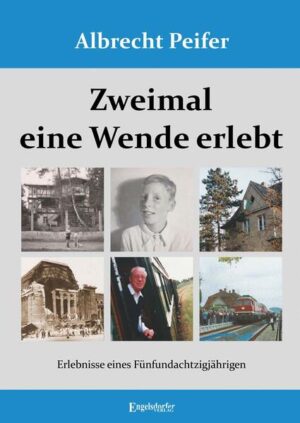 Albrecht Peifer blickt nach 85 erfüllten Lebensjahren detailliert zurück. Erinnerungen an Erlebnisse werden wach, die längst verloren geglaubt schienen. Damit sie nicht in der Versenkung verschwinden, schrieb er alles nieder und illustrierte die Memoiren mit zahlreichen Fotografien. Es beginnt mit dem Ende des Zweiten Weltkriegs, den er ganz in der Nähe von Berlin erlebte und führt durch ein Leben in der DDR hin zur friedlichen Revolution 1989, erlebt in Leipzig. Diese beiden Geschehnisse erweisen sich jeweils nicht nur als ein Wechsel der Gesellschaftsordnungen, sondern führen zweimal zu einer kompletten Kehrtwende im Leben des Autors. Einmal erlebt als Zehnjähriger, mit einem schlagartigen, fast stündlichen Ende der Kindheit, entlassen in eine ungewisse Jugend. Und dann mit fast 55 Jahren in einem relativ erfolgreichen Arbeitsleben, wobei der Beruf einen nicht unwesentlichen Beitrag dazu gibt.